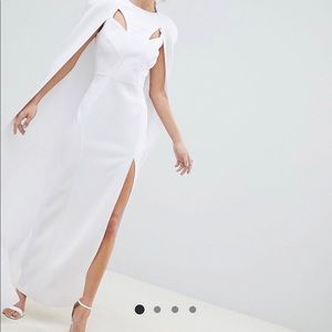 ASOS DESIGN premium cape maxi dress
